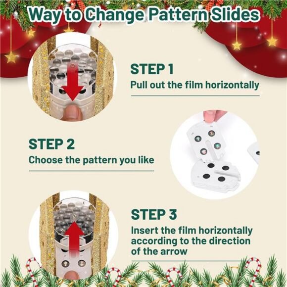 Christmas Tree Topper Lighted with 6 Projection Modes, Built-in LED - Picture 6 of 8